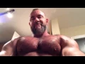 Daddy musclebear Thom Austin - Pec bouncing