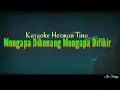 Download Lagu KARAOKE HERMAN TINO - MENGAPA DIKENANG MENGAPA DIFIKIR