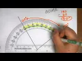 Determine Angle Measure when Shown on Printed Protractor - 4th Grade Level