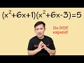 How to Solve A Hard Equation Easily Algebra Precalculus Trick