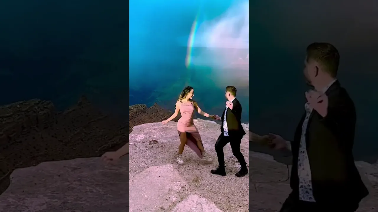 Dancing in the Grand Canyon 🏜 #dance #couplegoals #grandcanyon #westcoastswing