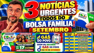3 NOTÍCIAS URGENTES PARA TODOS DO BOLSA FAMÍLIA! ANTECIPAÇÃO, ATUALIZAÇÃO DO APP E GÁS DO POVO