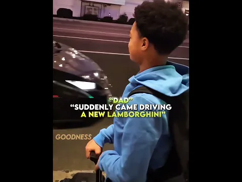 His Dad Arrived in a Lamborghini 🏎️😳