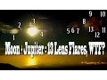 Jupiter the Moon 13 Lens Flares WTF It looks like a planetary system
