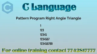 Pattern program using nested loop in C