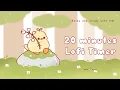 20 minutes - Relax study with me Lofi Duck on a rock
