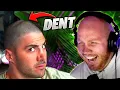 TIMTHETATMAN REACTS TO NICKMERCS HEAD DENT