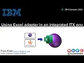 Using Excel adapter in an integrated ITX env