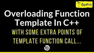 Overloading Function Template In C