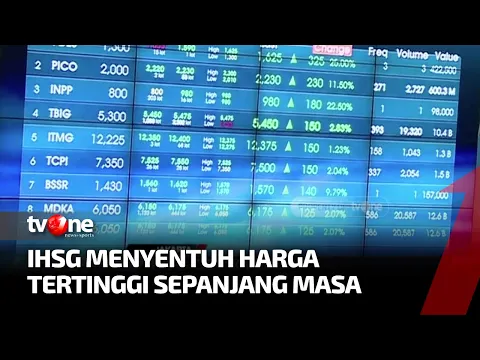IHSG Cetak Rekor, Sentuh Angka Tertinggi Sepanjang Sejarah