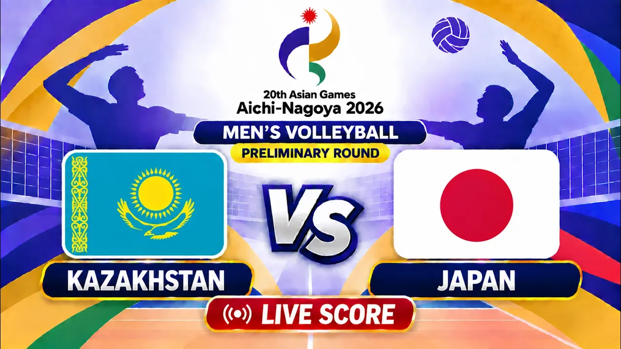 🔴 LIVE | KAZAKHSTAN vs JAPAN - Asian Games 2026 Men's Volleyball | Livescore Volleyball