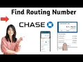How to Find Routing Number your Chase Bank Account