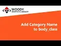 Add Category Name to body class