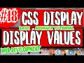 CSS DISPLAY PROPERTY BASIC - ADVANCE HTML CSS JAVASCRIPT LESSON 18