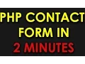 PHP HTML Contact Form in 2 Minutes with Validation Submit