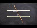 Finding the Value of an Angle Using Same Side Interior Angles
