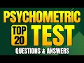 How to Pass PSYCHOMETRIC TEST - Top 20 Questions and Answers with Solutions