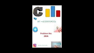 BIT codeforces problem no 282A