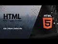 How to Add Toggle Buttons In HTML Beyond Tech Visual Studio Code HTML 5
