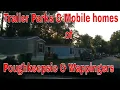 Trailer parks mobile homes of Poughkeepsie Wappingers Falls NY on coronavirus lockdown