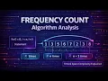 Frequency Count Method For Loop Time Space Complexity Explained with Example