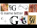 G name letter tattoo design