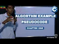 Algorithm Example and Pseudocode C Chapter One C 3