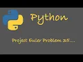 Project Euler Problem 35 Python
