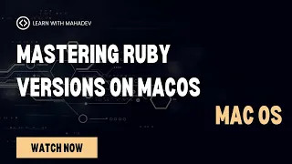 Mastering Ruby Versions on macOS A Comprehensive Guide to RVM Ruby Version Manager Rank