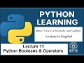Python Booleans Operators Python Learning in English Lecture W3Schools com