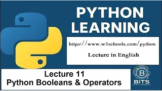 Python Booleans Operators Python Learning in English Lecture W3Schools com