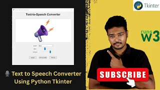 Text to Speech Converter GUI Application Using Python Tkinter