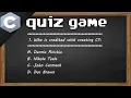 C quiz game