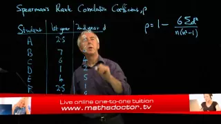 Measuring correlation - Spearman s Rank Correlation Coefficient
