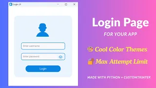 Create a Stylish Login Page with CustomTkinter in Python