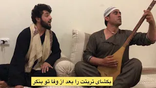 پرده اول بهترین خواندن پهلوان رفیع با دمبوره سید غفار آغا 