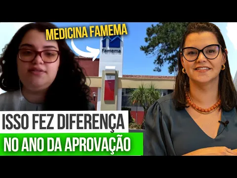 Vídeo: como a Isabela sistematizou os estudos e passou em Medicina na FAMEMA
