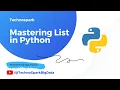 Python Tutorial - 5 Mastering Lists in Python