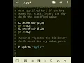 Dictionary functions in