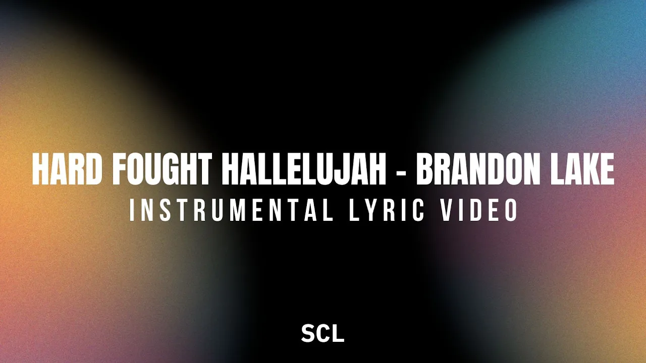 Hard Fought Hallelujah | Brandon Lake | SCL (Christian Karaoke with Lyrics) Hard Fought Hallelujah | Brandon Lake | SCL (Christian Karaoke with Lyrics)