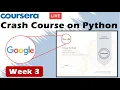 Crash Course on Python Coursera Week 3 - Full solved Google IT Automation with Python 2020