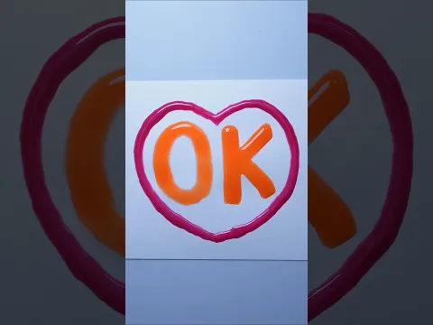O+K I❤U=💘  Give me a 2-letter English name, and I'll make it for you!  #사랑 #love #shorts  #tiktok