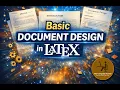 LaTeX Document Formatting for Beginners Titles Sections Margins Layout