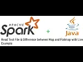 Apache Spark Difference between Map and Flatmap with How to read text file using Java