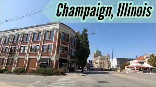 Walking in Downtown Champaign IL