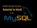 MySQL String Functions Tutorial in Hindi MySQL UCASE TRIM RTRIM LTRIM LCASE