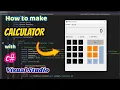 How to make a CALCULATOR with C GUI Visual Studio Windows forms