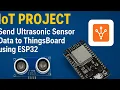 IoT Project Send Ultrasonic Sensor Data to ThingsBoard using ESP32