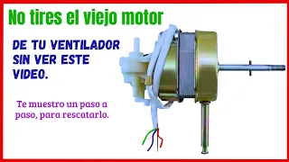 ✅ Cómo reparar un viejo motor de ventilador. Rescátalo y dale otra oportunidad. Reparar ventilador.