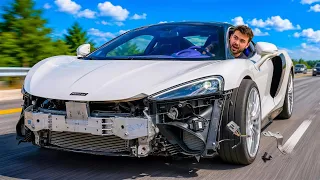 I Tried Driving A Wrecked Mclaren I Rebuilt With Zero Experience